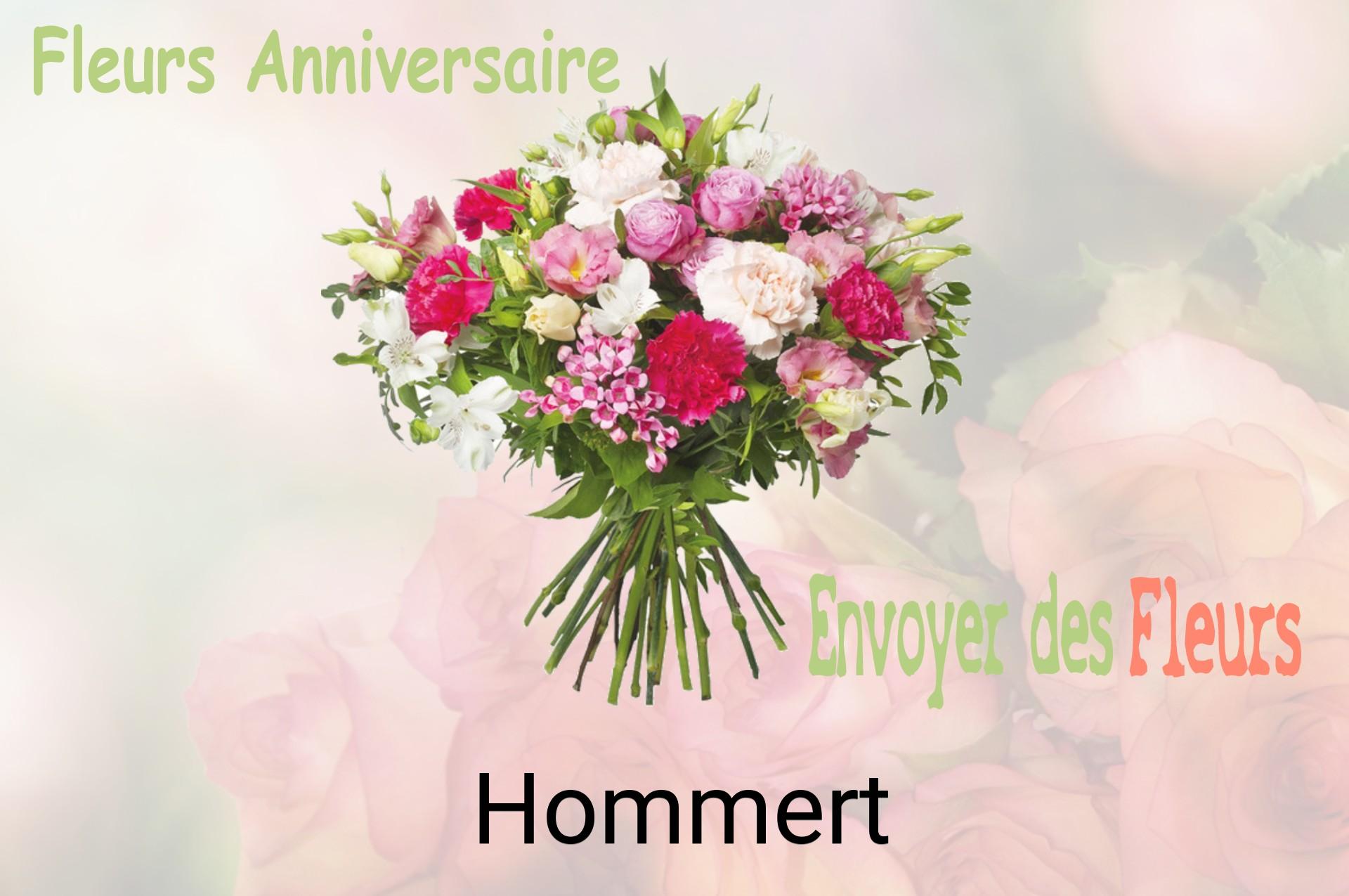 Bouquet de fleurs d’anniversaire livré à Hommert