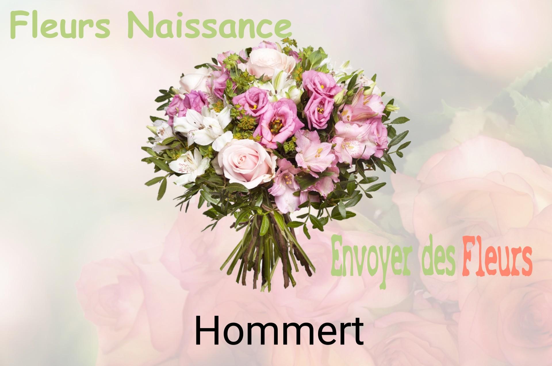 Bouquet de fleurs de naissance livré à Hommert